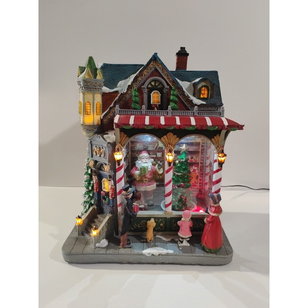 Cracker Barrel Christmas Musical Light Up Santa Toy Shop village decor